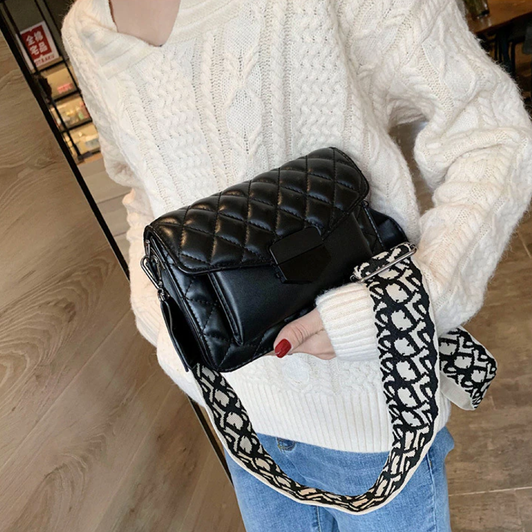 Quinn Quilted Crossbody