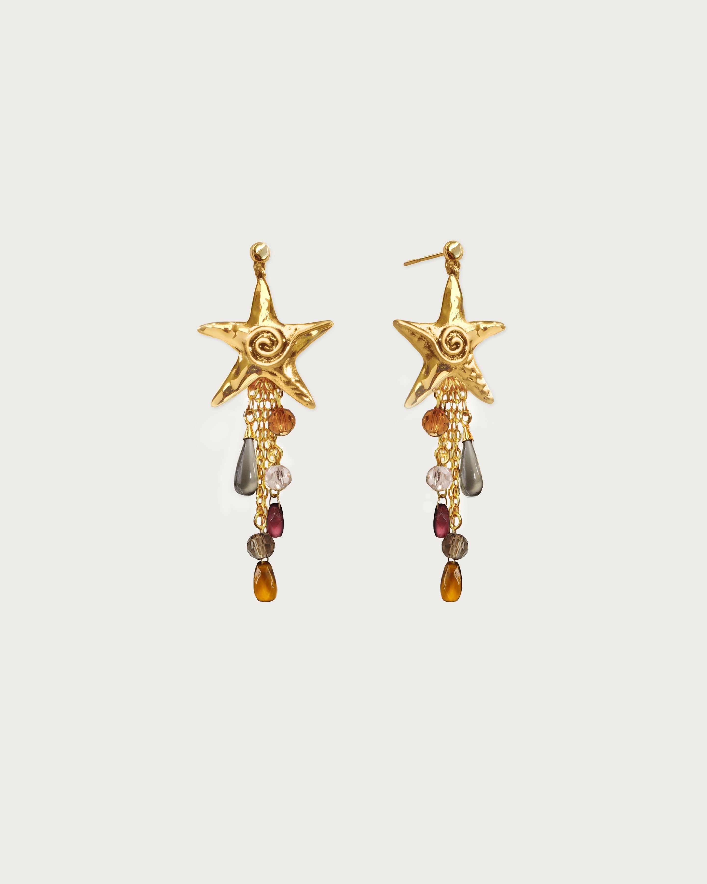 Seaside Nomad Starfish Earrings in Silver