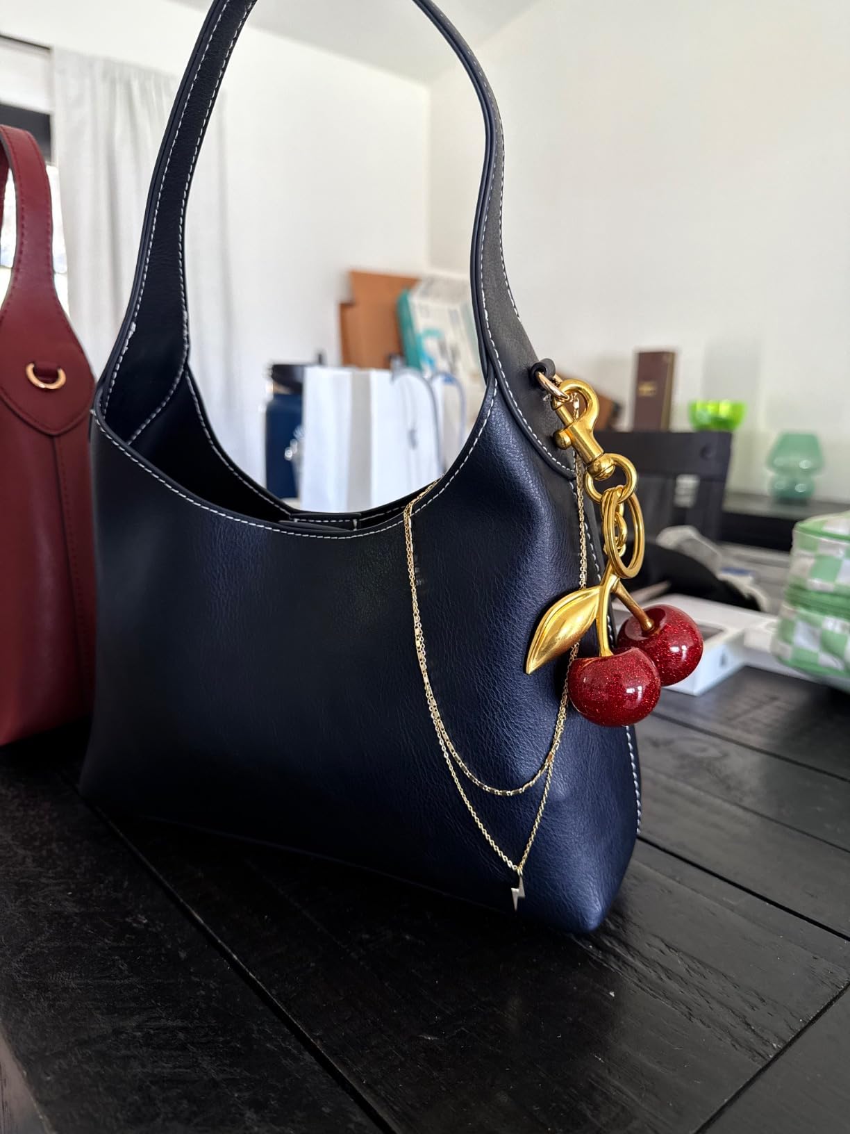 Sakúra Cherry Charm Shoulder Bag