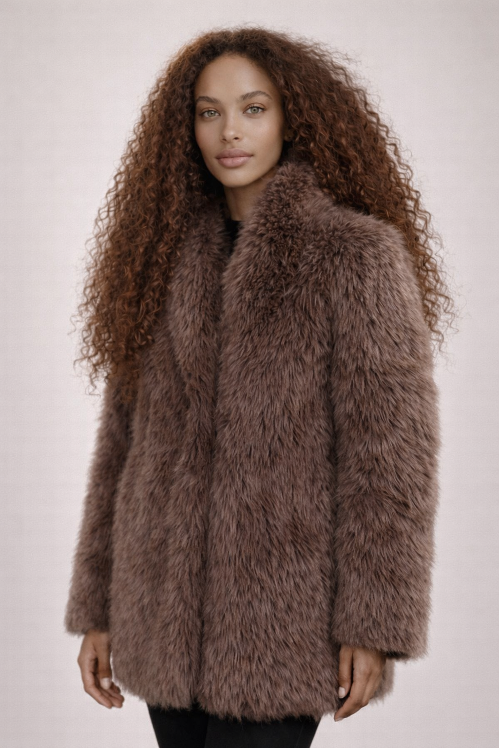 LUMIÈRE COAT – Soft Faux Fur Icon