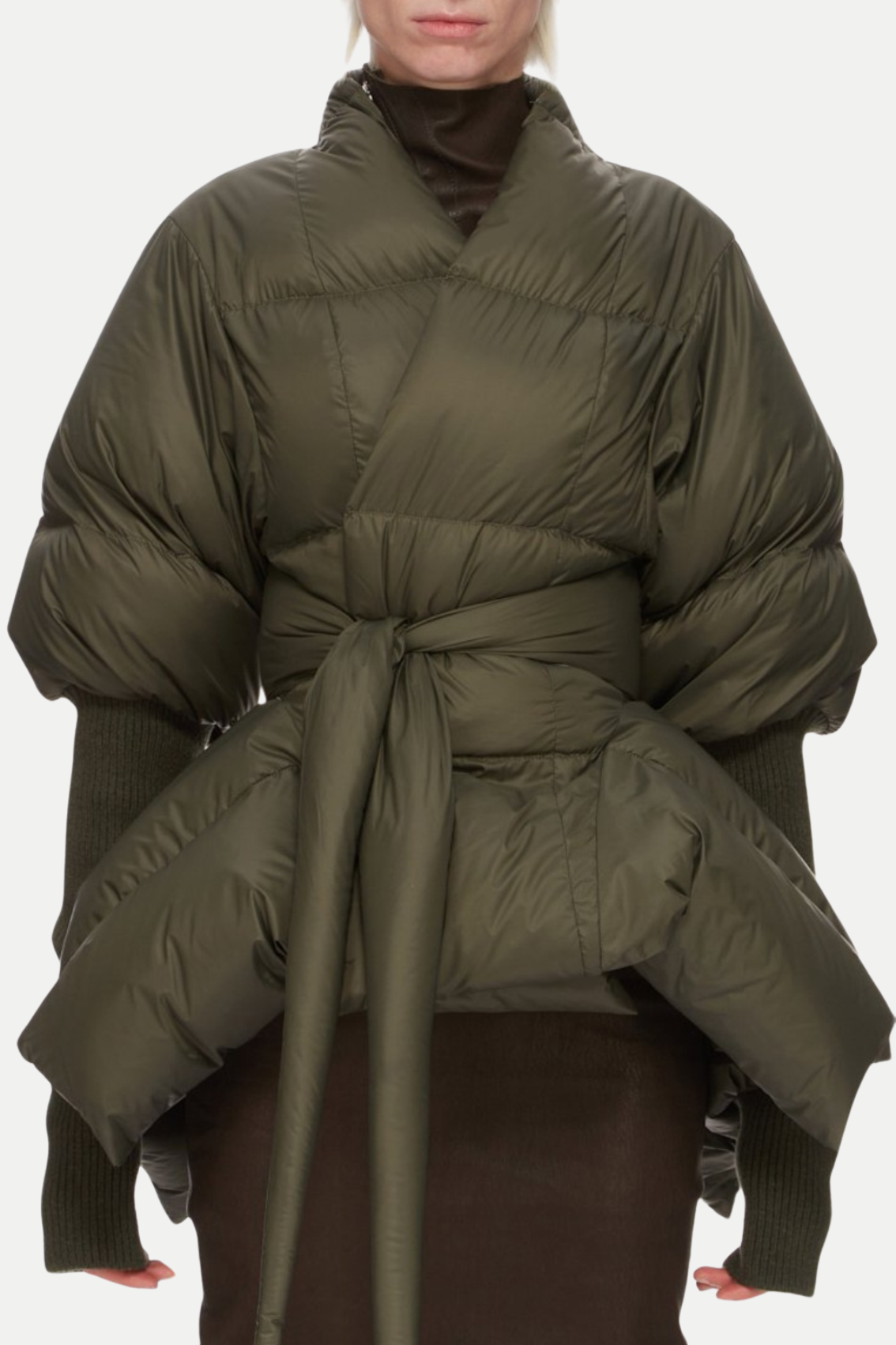 Juno Belted Batwing Jacket - Green