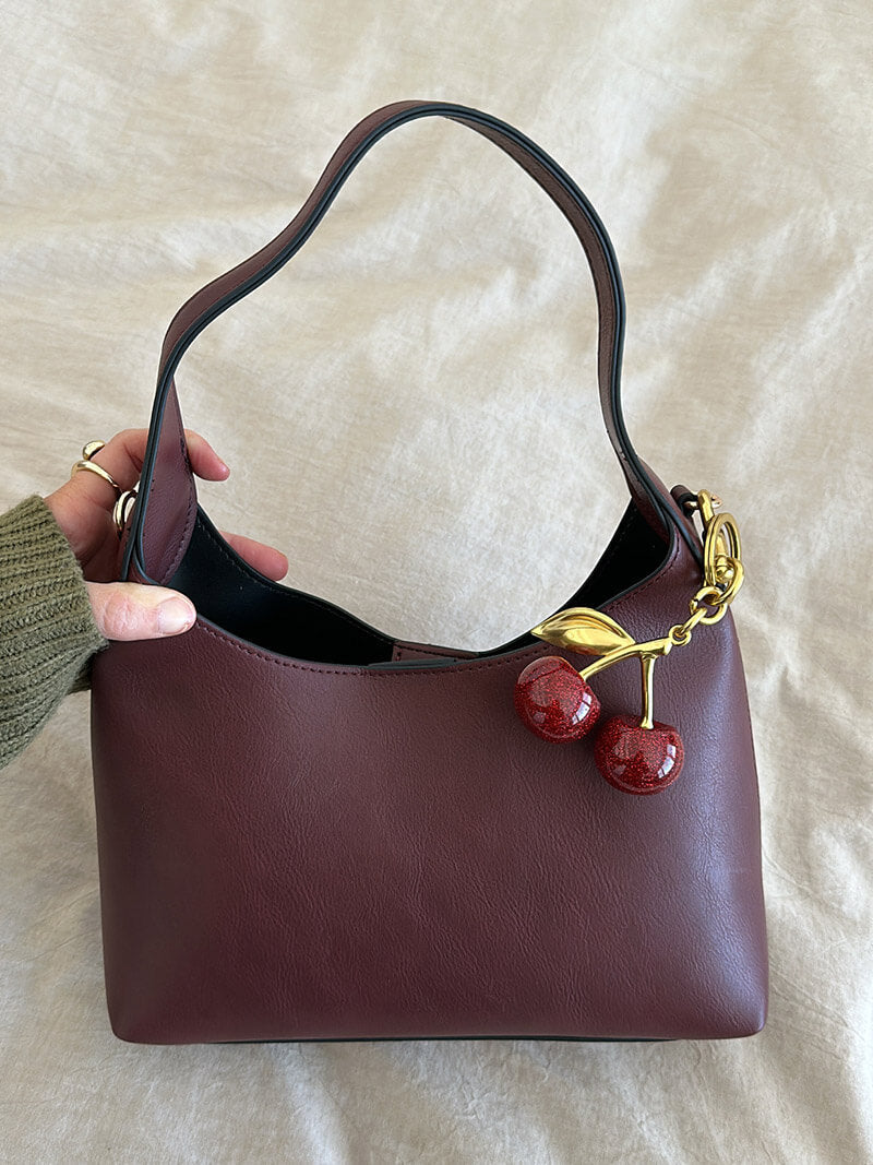 Sakúra Cherry Charm Shoulder Bag