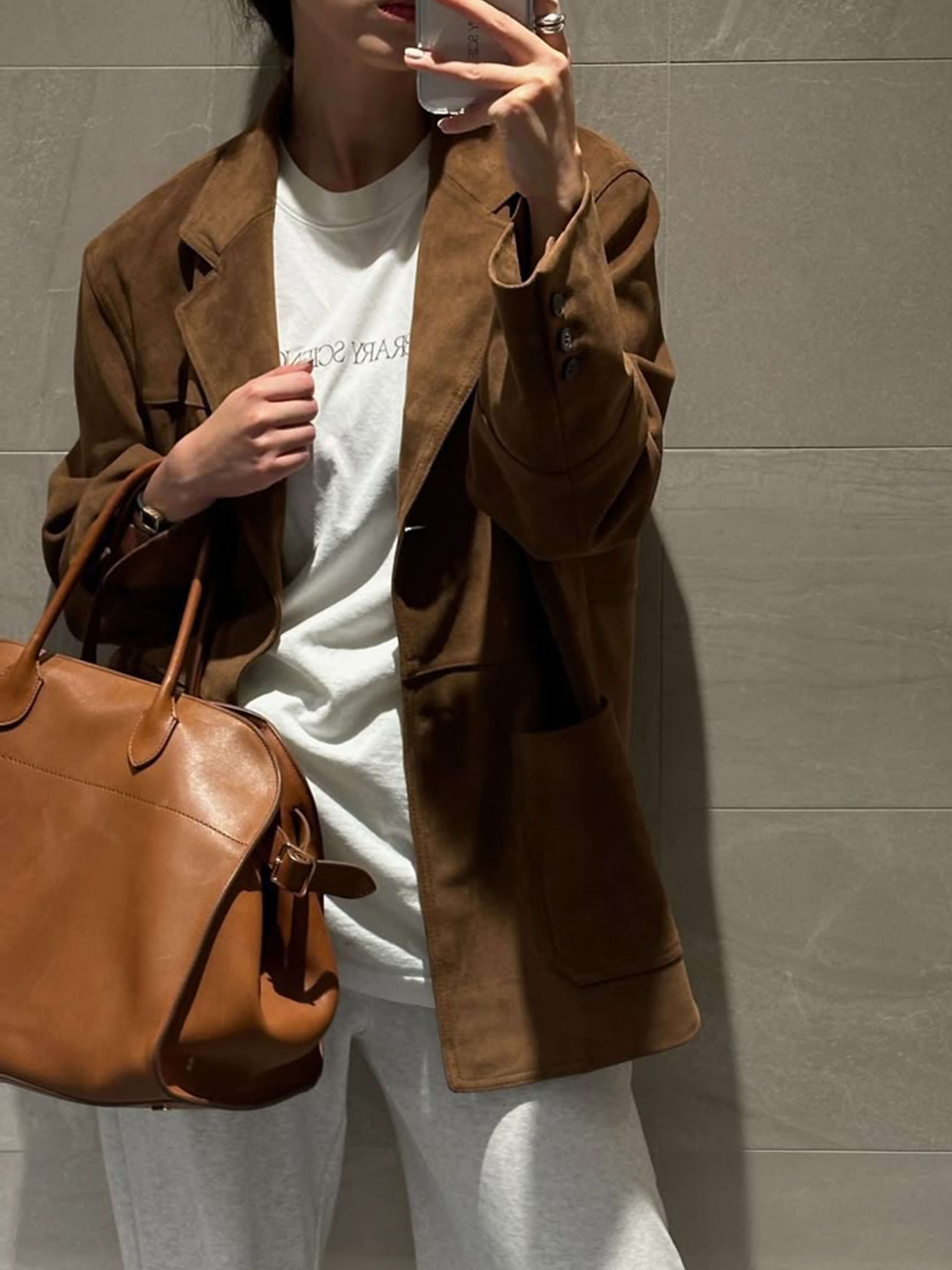 Yumí  Suède Shoulder Bag