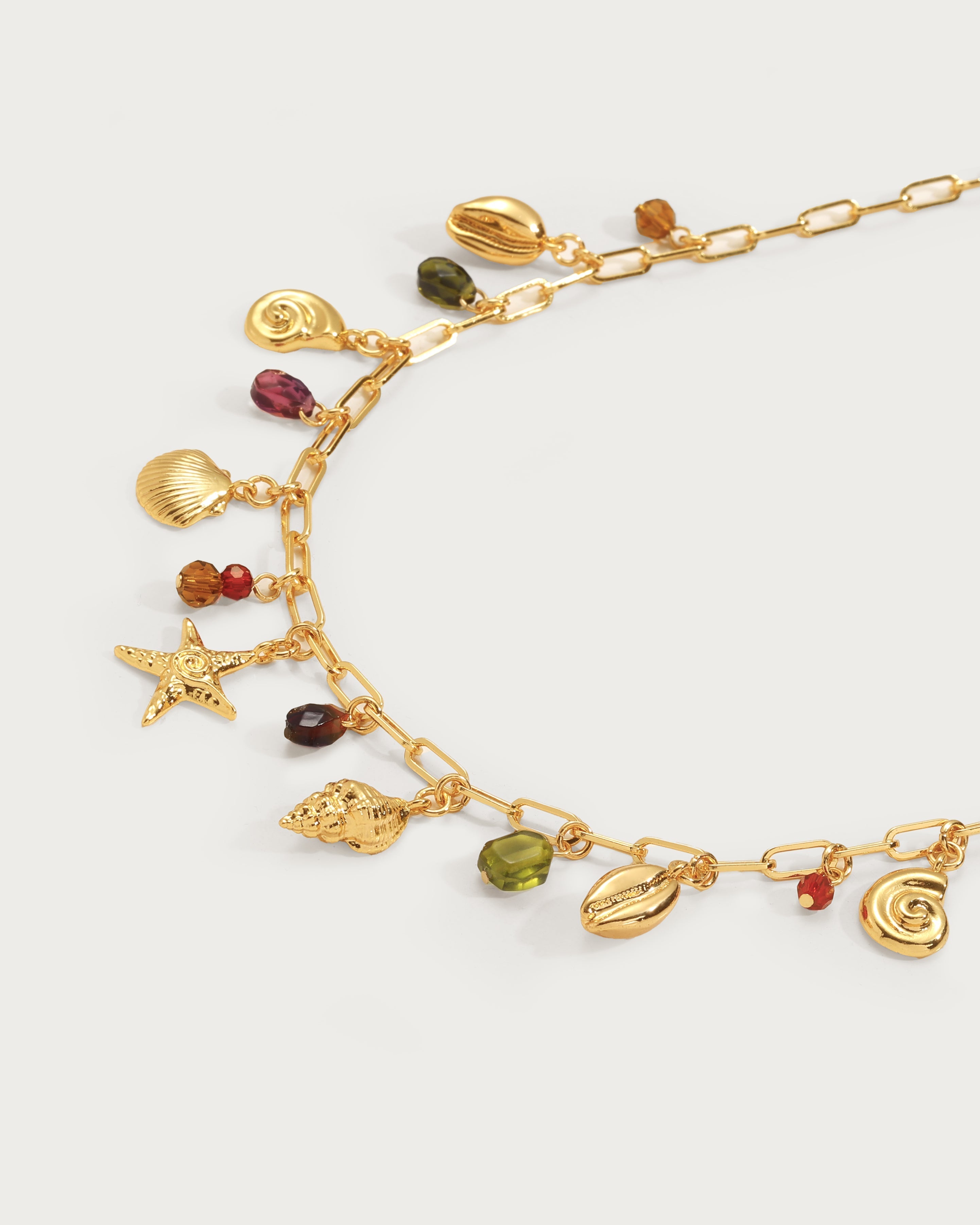 Coral Dancer Charm Necklace