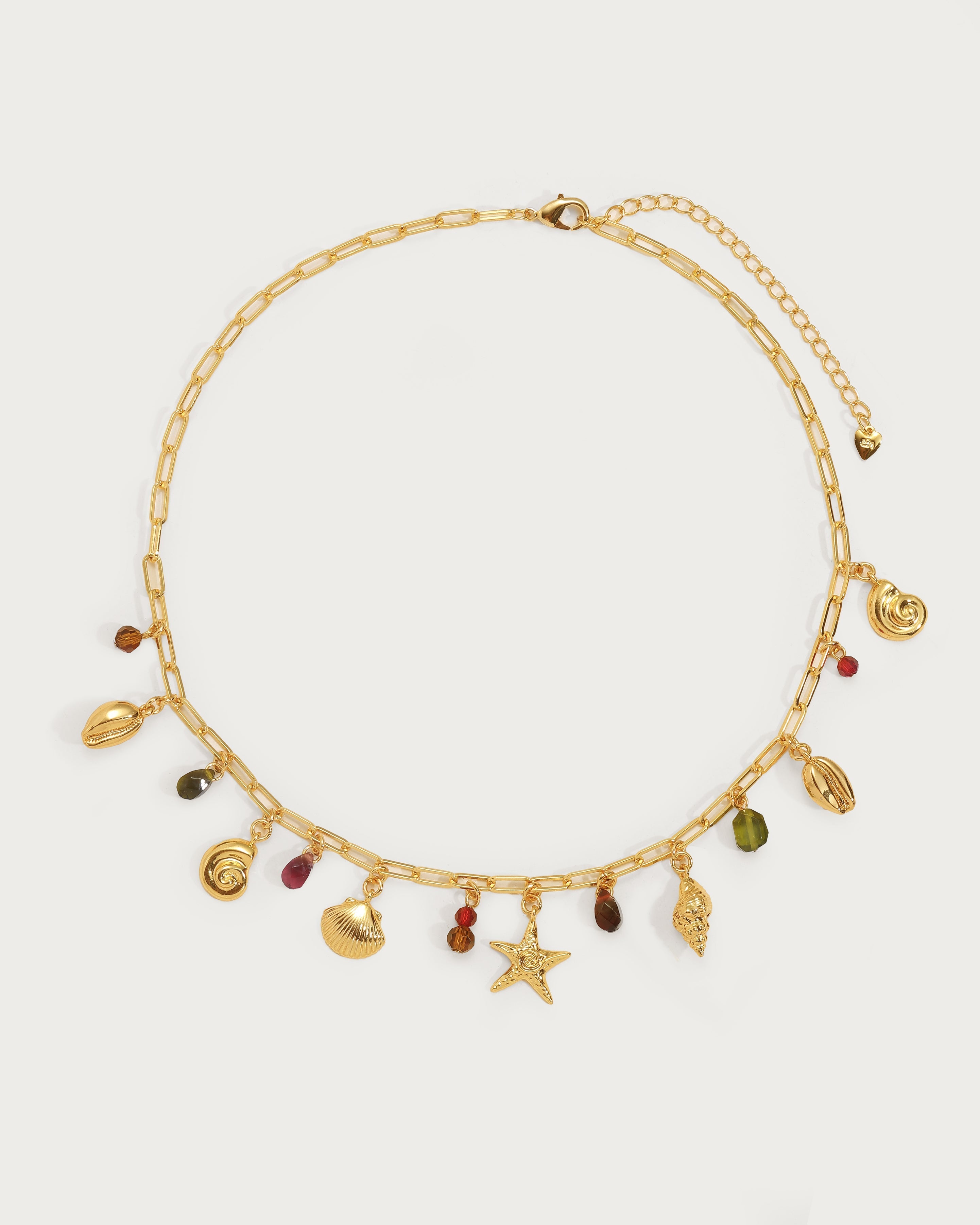 Coral Dancer Charm Necklace