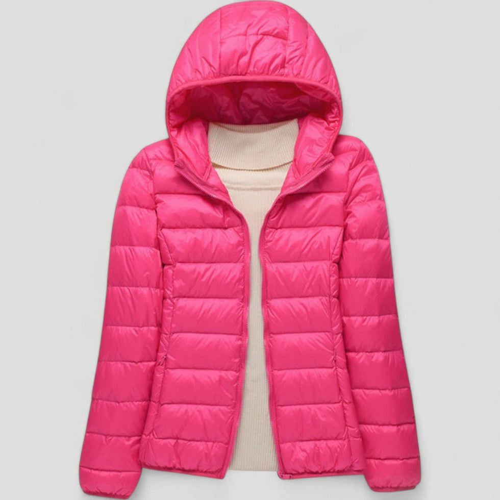 Women’s Lightweight Puffer Jacket with Hood