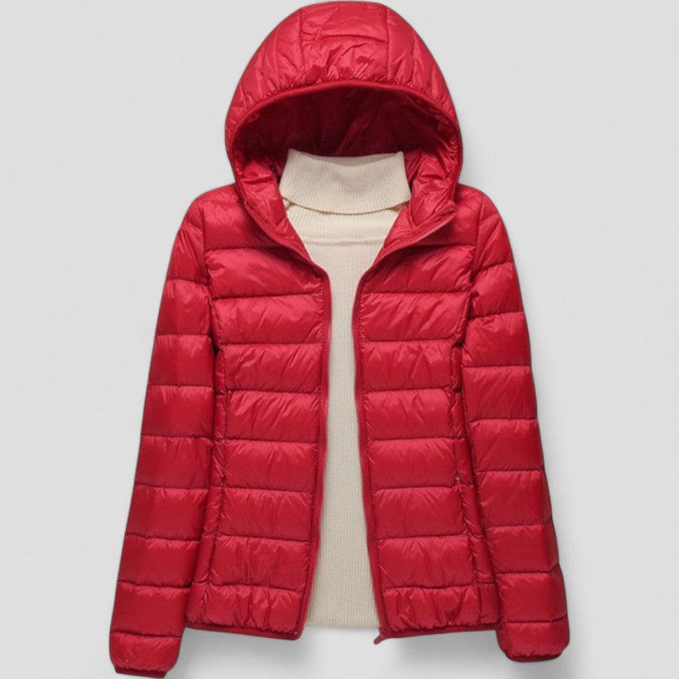 Women’s Lightweight Puffer Jacket with Hood