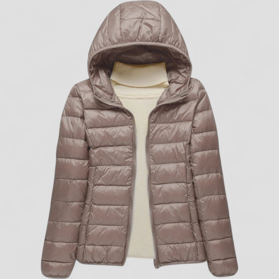 Women’s Lightweight Puffer Jacket with Hood