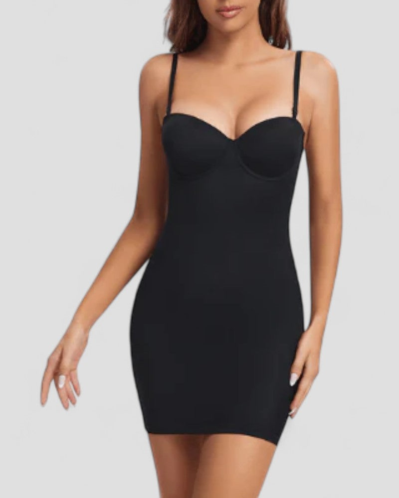 Sculpting Underbust Bridal Shapewear Bodycon Slip Dress