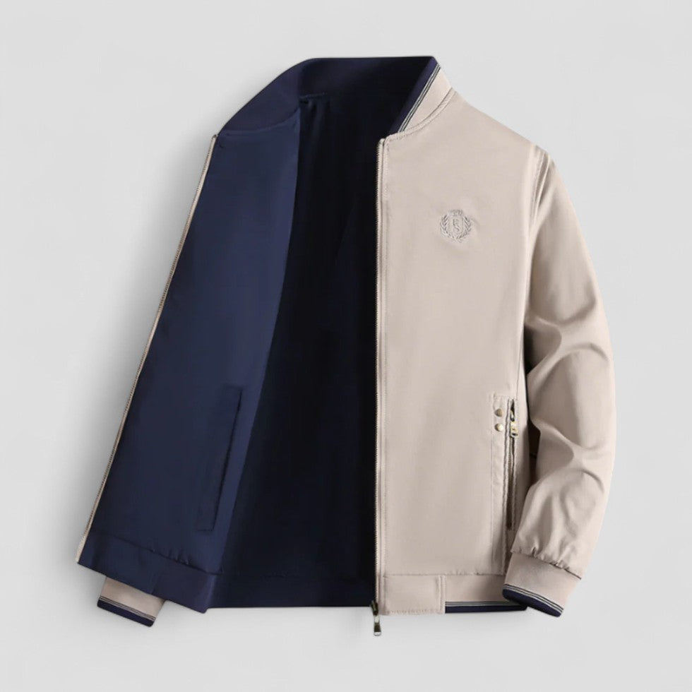 Reversible Lightweight Bomber Jacket for Men Spring Summer