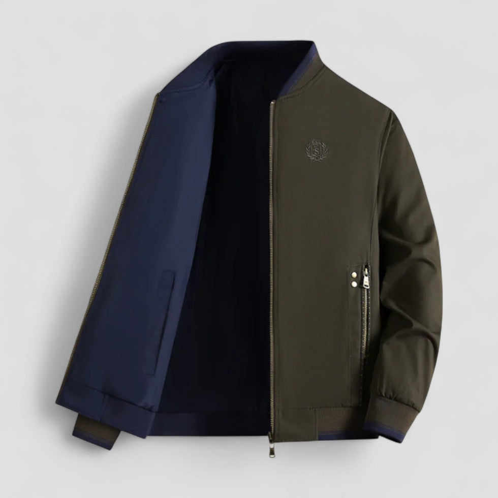 Reversible Lightweight Bomber Jacket for Men Spring Summer