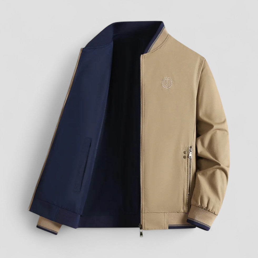 Reversible Lightweight Bomber Jacket for Men Spring Summer