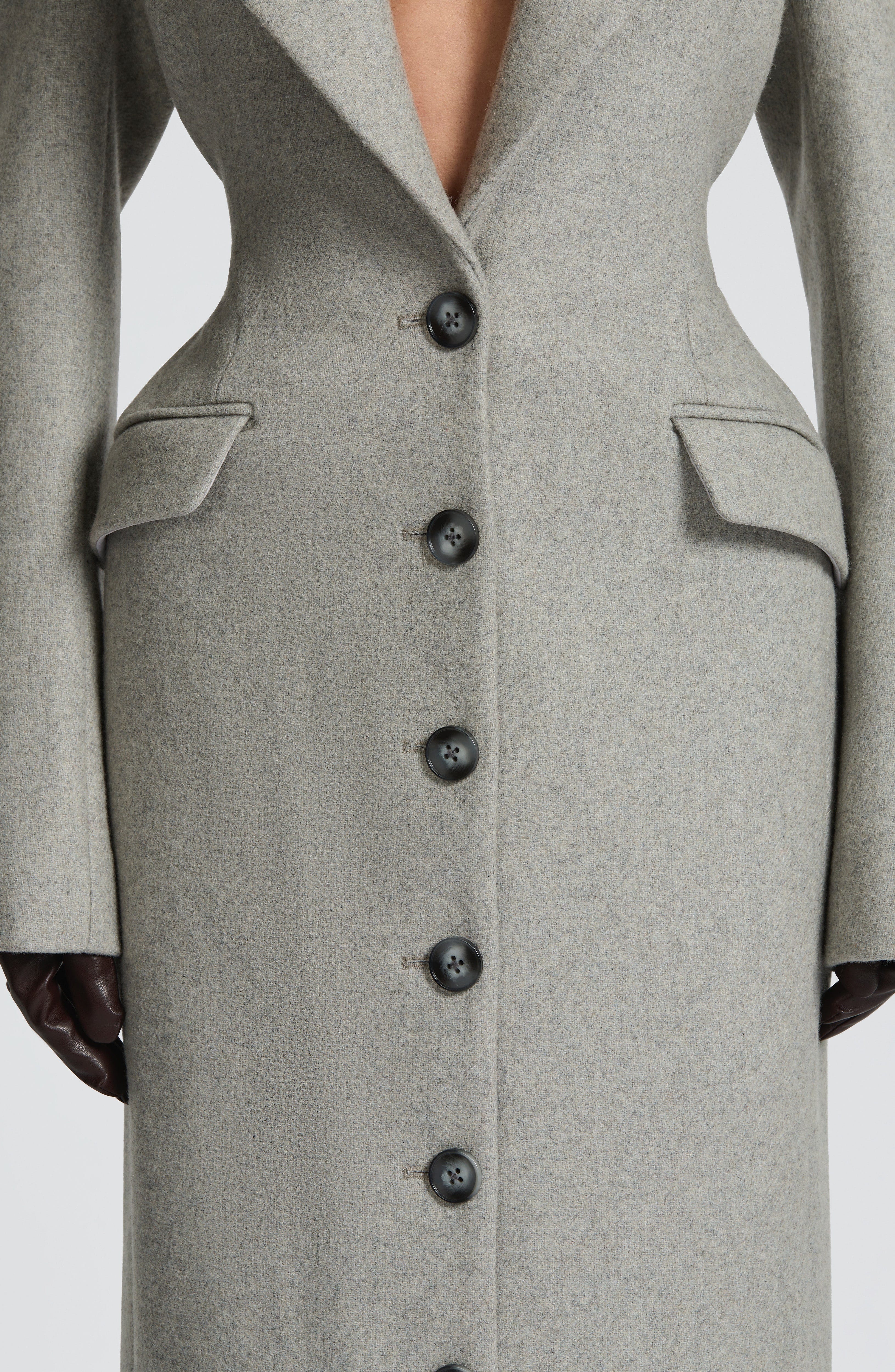 CÉLINE COAT – Sculpted Wool Coat