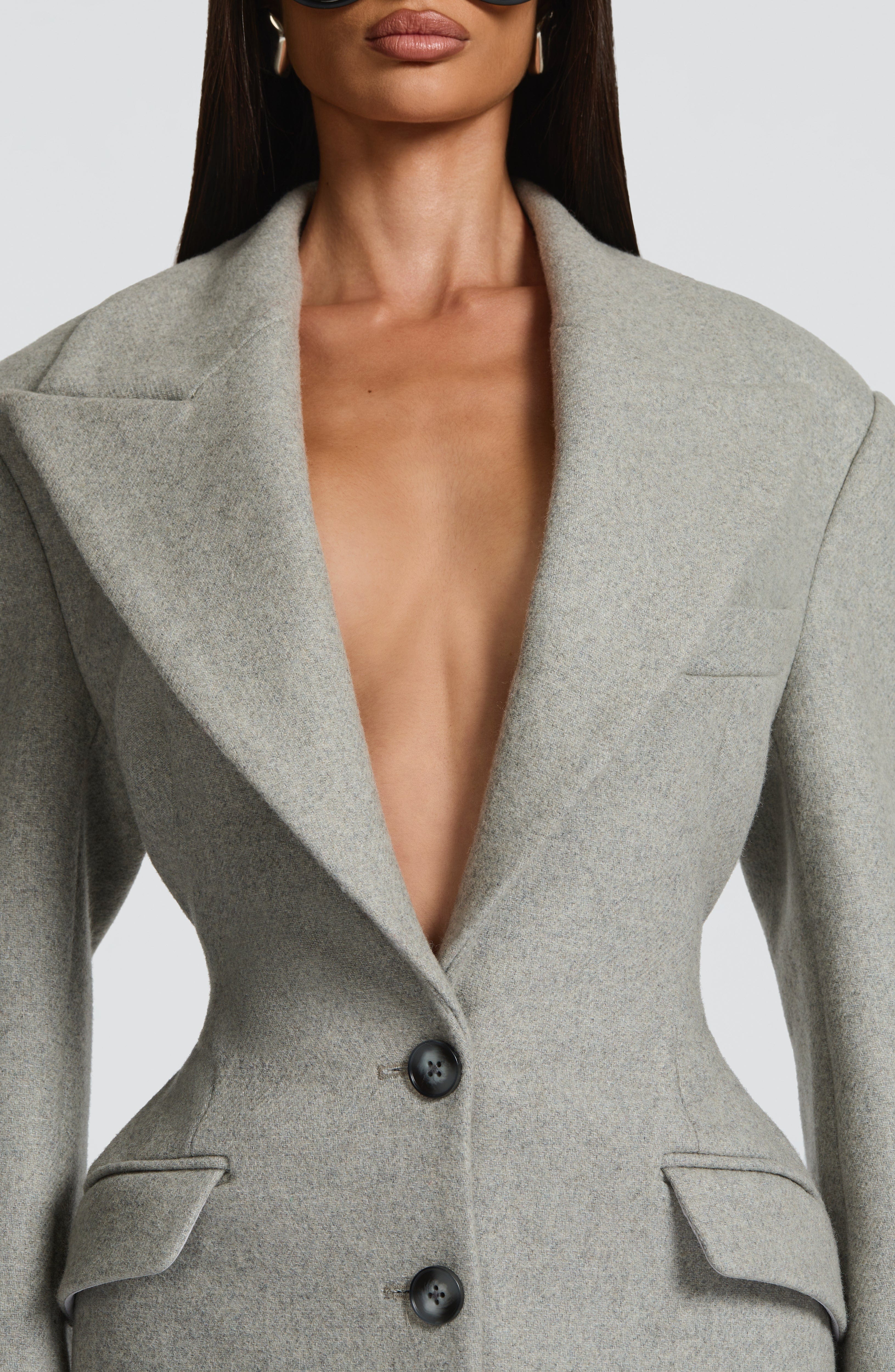 CÉLINE COAT – Sculpted Wool Coat