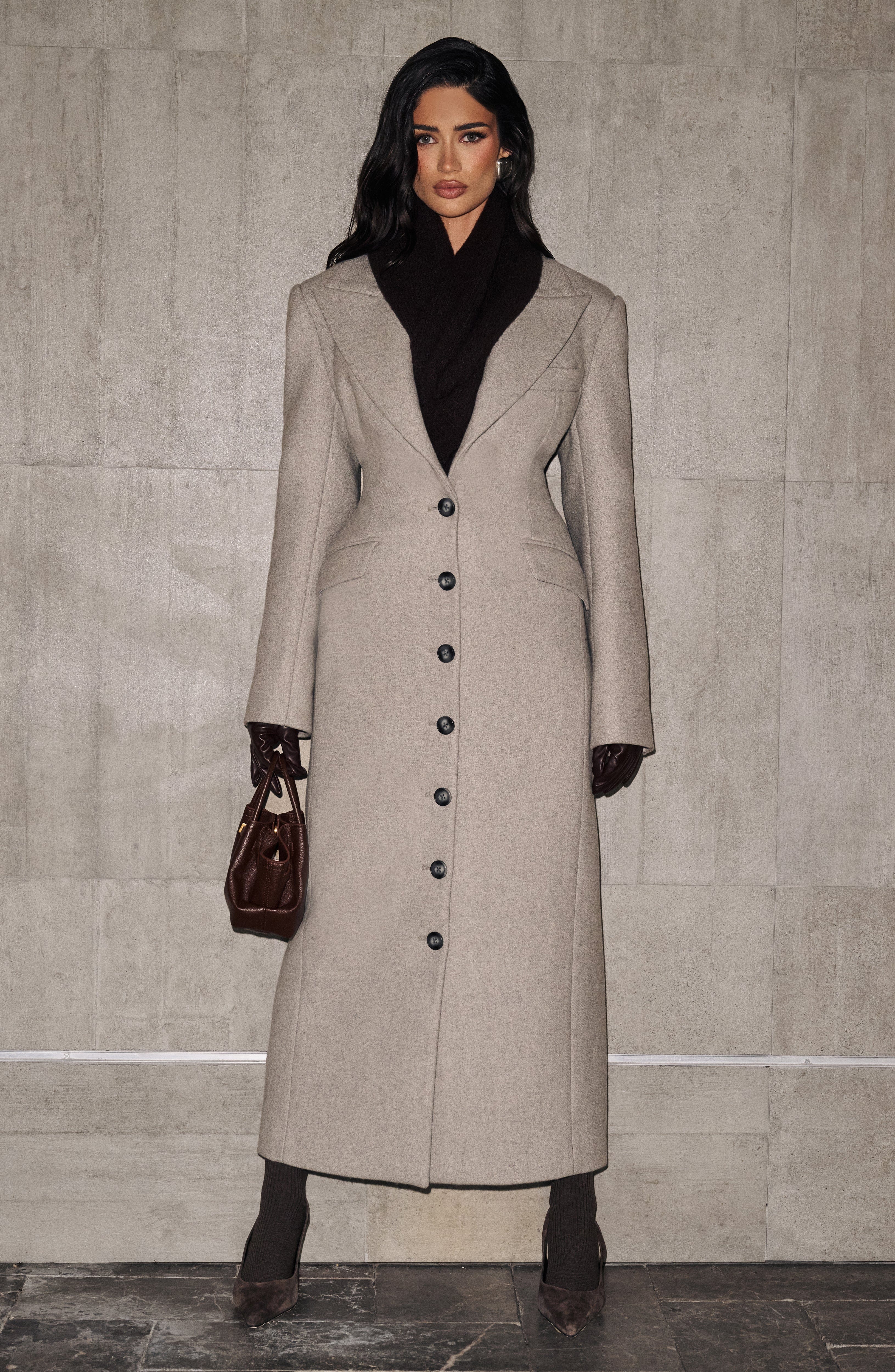 CÉLINE COAT – Sculpted Wool Coat