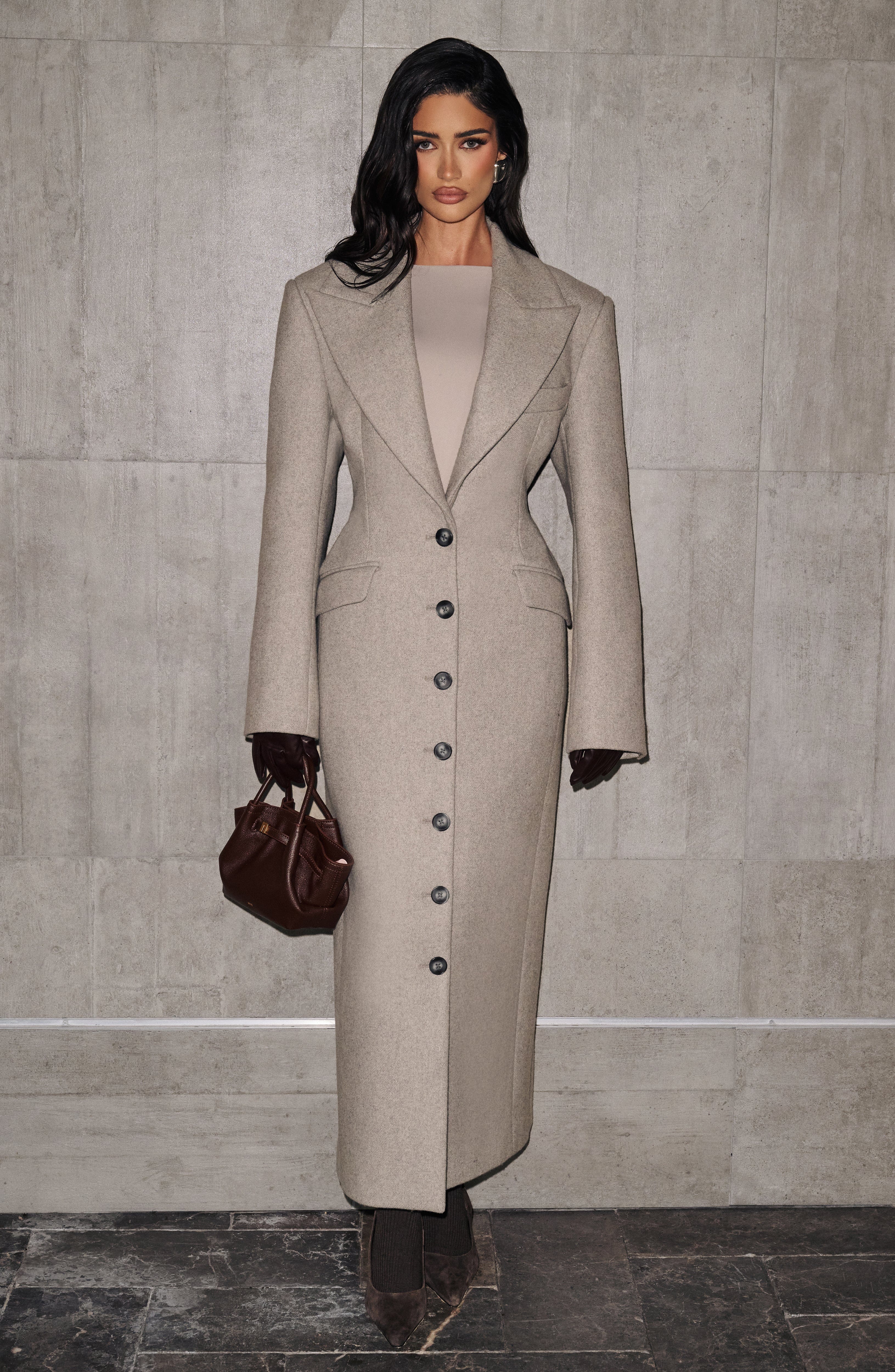 CÉLINE COAT – Sculpted Wool Coat