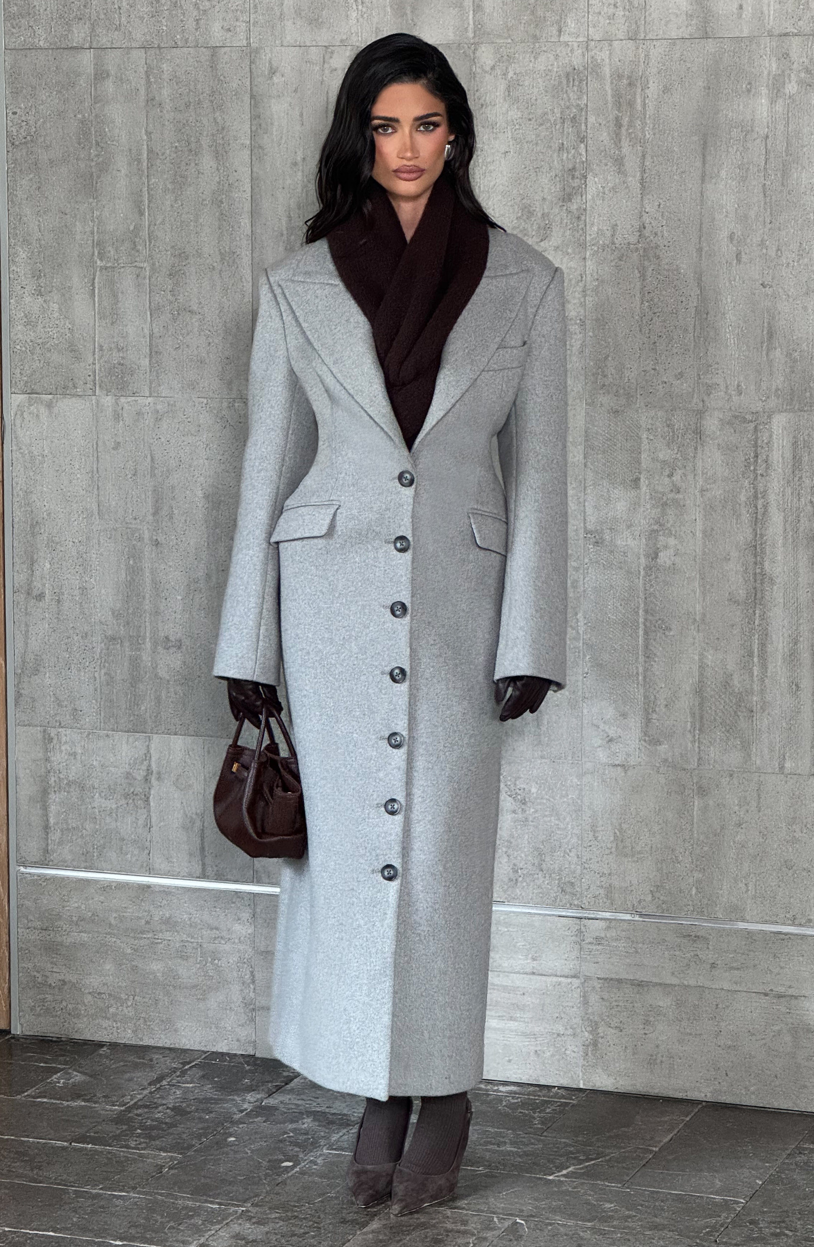 CÉLINE COAT – Sculpted Wool Coat
